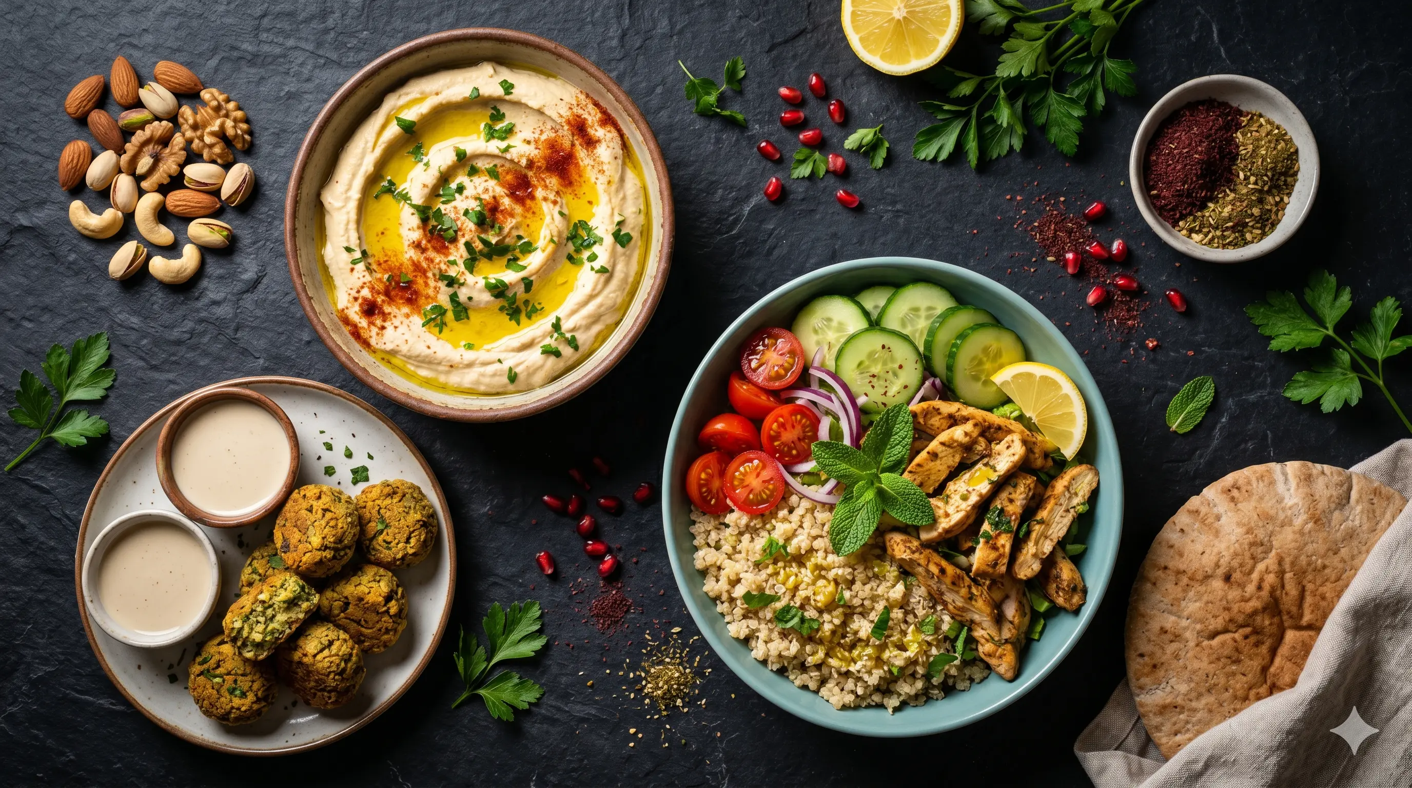 أطعمة عربية صحية وغنية بالسعرات الحرارية تساعد في زيادة الوزن وعلاج النحافة.